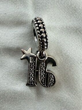 Pandora Sweet 16 Birthday Dangle Charm Sterling Silver
